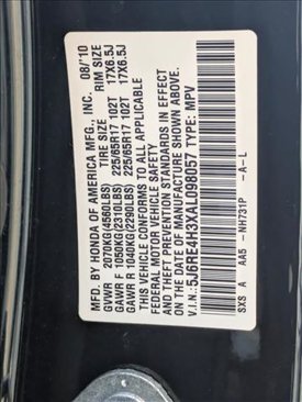 Used 2010 Honda CR-V LX image 22