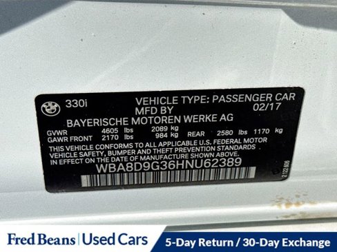 Used 2017 BMW 330i xDrive Sedan image 35