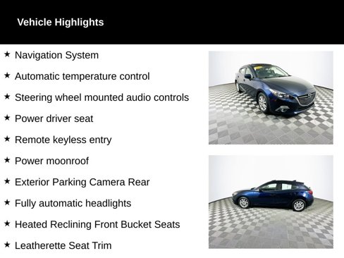 Used 2016 MAZDA MAZDA3 i Touring w/ Popular Equipment Package image 2