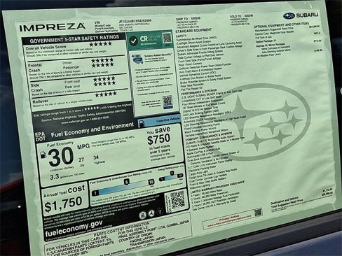 New 2025 Subaru Impreza 2.0i image 11