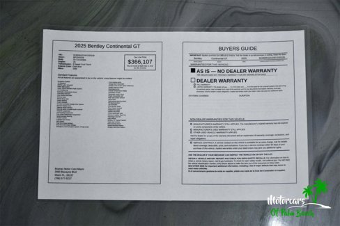 Used 2025 Bentley Continental GT Speed w/ First Edition Specification image 65
