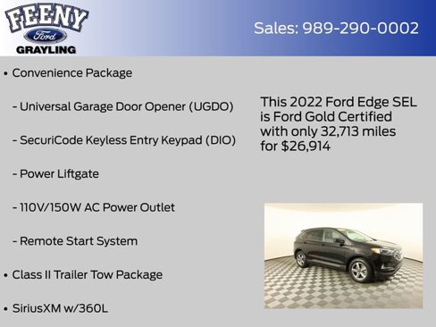 Certified 2022 Ford Edge SEL w/ Convenience Package image 13
