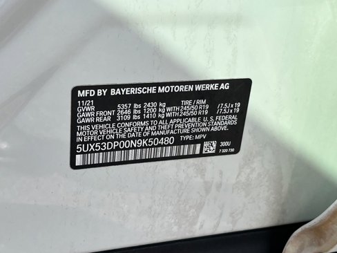 Used 2022 BMW X3 xDrive30i image 35