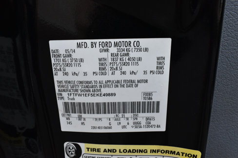 Used 2014 Ford F150 Lariat w/ Equipment Group 502A Luxury image 46