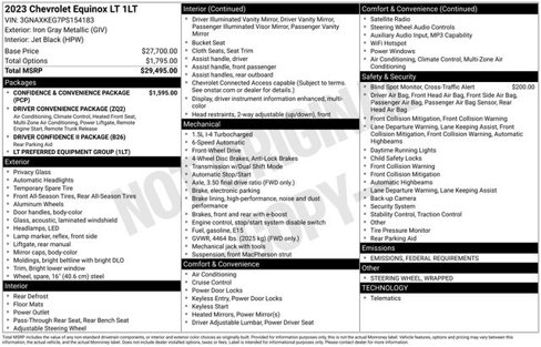 Used 2023 Chevrolet Equinox LT image 36