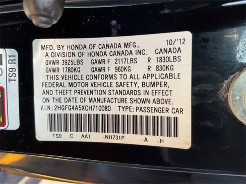 Used 2012 Honda Civic Si image 30