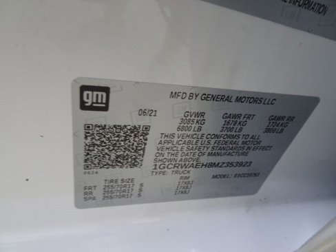 Used 2021 Chevrolet Silverado 1500 W/T w/ WT Fleet Convenience Package image 45