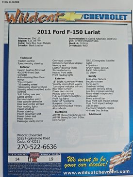 Used 2011 Ford F150 Lariat w/ Lariat Plus Pkg image 26