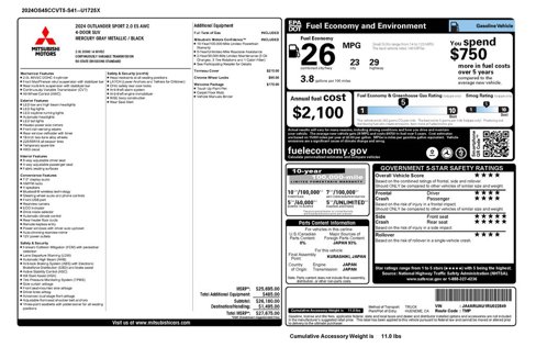 Used 2024 Mitsubishi Outlander Sport ES image 3