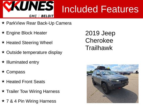 Used 2019 Jeep Cherokee Trailhawk w/ Cold Weather Group image 3