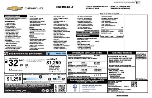 Used 2020 Chevrolet Malibu LT image 30