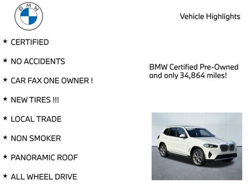 Certified 2024 BMW X3 xDrive30i w/ Premium Package w/ZPA image 11