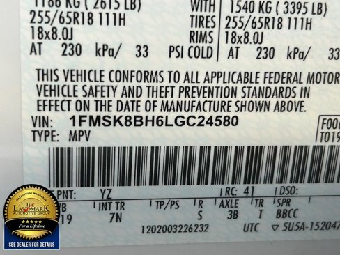 Used 2020 Ford Explorer 4WD w/ Class III Trailer Tow Package image 20