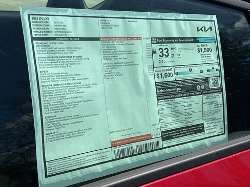 New 2025 Kia K4 LXS image 23