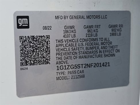 Certified 2022 Chevrolet Malibu RS image 35