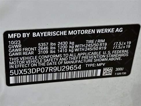 Certified 2024 BMW X3 xDrive30i w/ Convenience Package image 33