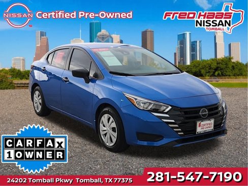 Certified 2024 Nissan Versa S w/ Trunk Package image 1
