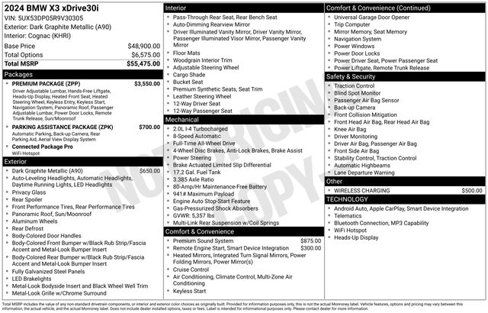 Certified 2024 BMW X3 xDrive30i w/ Premium Package image 42