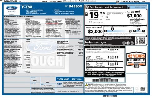 Used 2019 Ford F150 King Ranch w/ Equipment Group 601A Luxury image 53