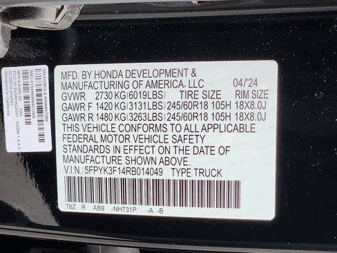 Used 2024 Honda Ridgeline Sport image 28