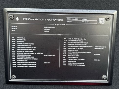 Certified 2023 Ferrari 296 GTB image 24