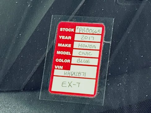 Certified 2017 Honda Civic EX-T image 26