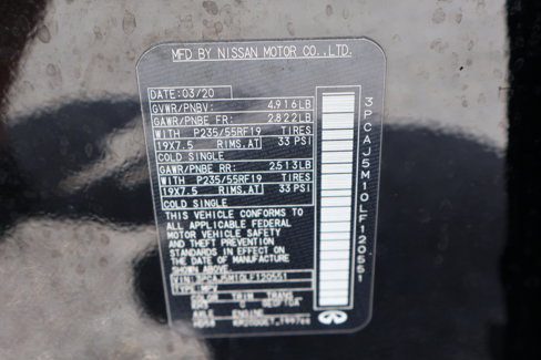 Certified 2020 INFINITI QX50 Sensory image 28