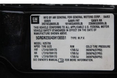 Used 2003 HUMMER H2 w/ Preferred Equipment Group image 22