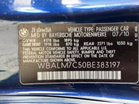 Used 2011 BMW Z4 sDrive35i image 16