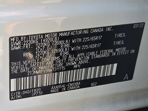 Used 2022 Toyota RAV4 LE image 25