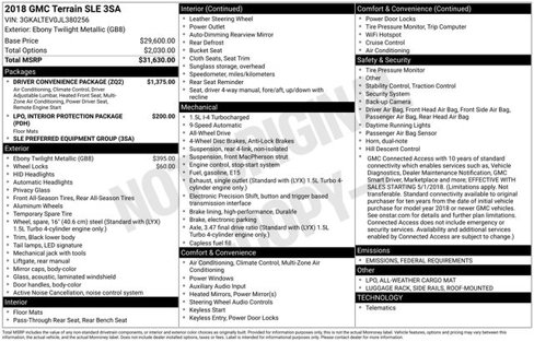 Certified 2018 GMC Terrain SLE w/ Driver Convenience Package image 5