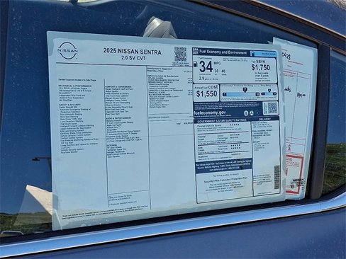 New 2025 Nissan Sentra SV w/ All-Weather Package image 11