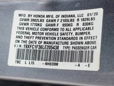 Used 2020 Honda Civic EX image 33