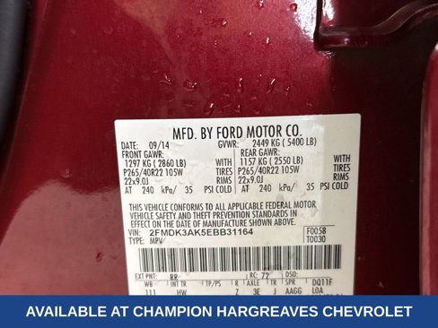 Used 2014 Ford Edge Sport w/ Driver Entry Package image 43