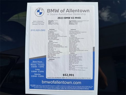 Certified 2023 BMW X3 M40i w/ Premium Package image 41