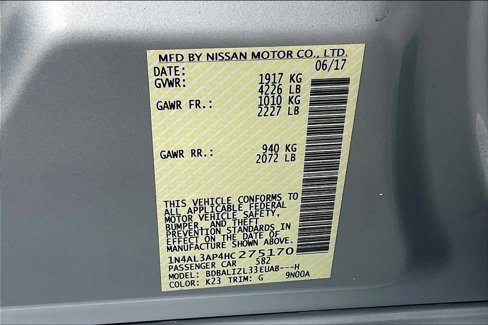 Used 2017 Nissan Altima 2.5 SV image 30