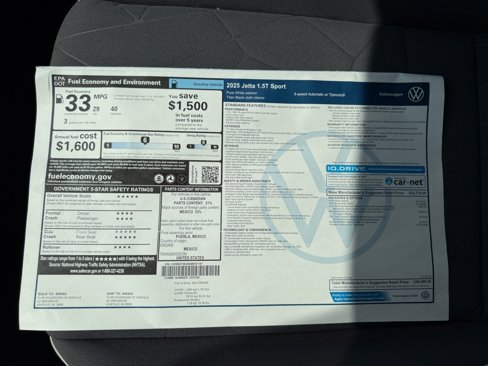 New 2025 Volkswagen Jetta Sport image 33