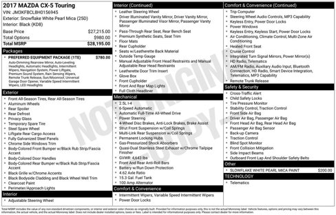Used 2017 MAZDA CX-5 Touring w/ Preferred Equipment Package image 6