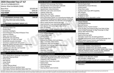 Used 2020 Chevrolet Trax LT w/ LT Convenience Package image 26