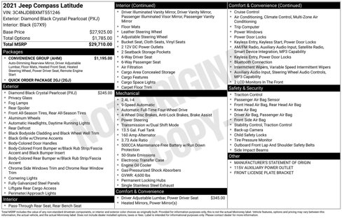 Used 2021 Jeep Compass Latitude w/ Convenience Group image 5