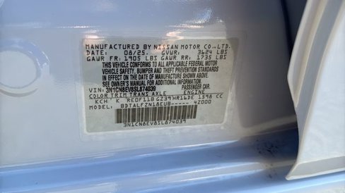 New 2025 Nissan Versa SV w/ Trunk Package image 30