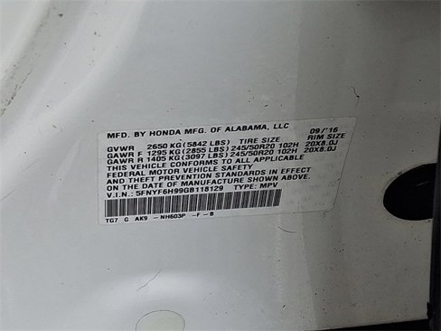 Used 2016 Honda Pilot Touring image 27
