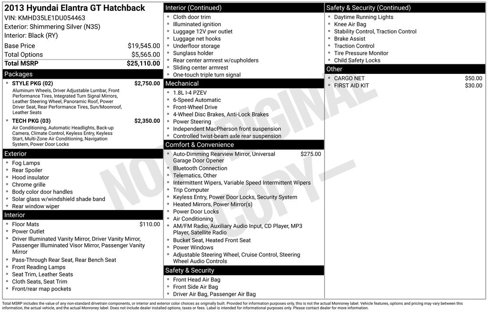 Used 2013 Hyundai Elantra GT w/ Style Pkg image 6