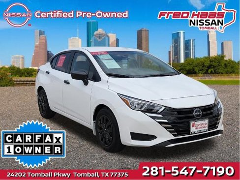 Certified 2024 Nissan Versa S w/ Trunk Package image 1