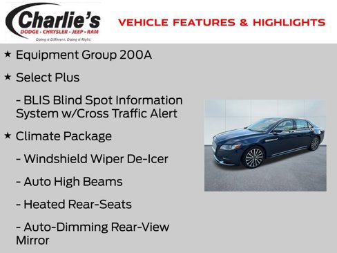 Used 2017 Lincoln Continental Select w/ Climate Package image 7