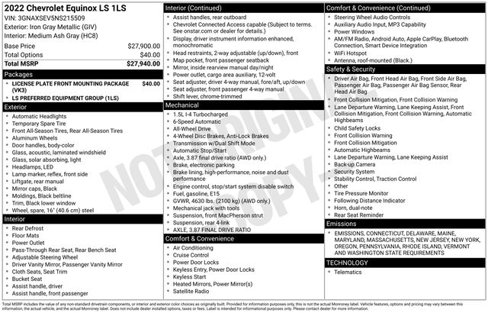 Used 2022 Chevrolet Equinox LS image 26