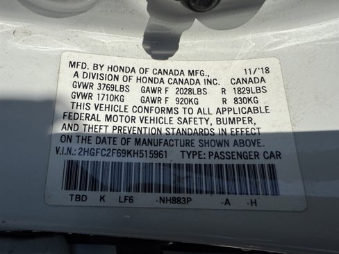 Used 2019 Honda Civic LX image 22