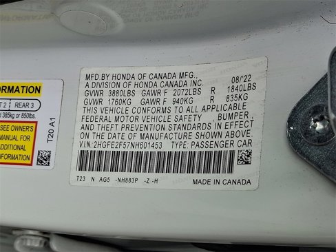 Used 2022 Honda Civic Sport image 27