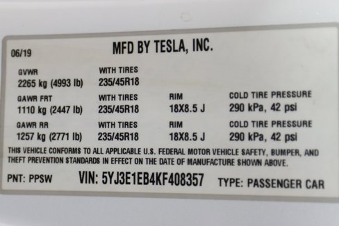 Used 2019 Tesla Model 3 Long Range image 43