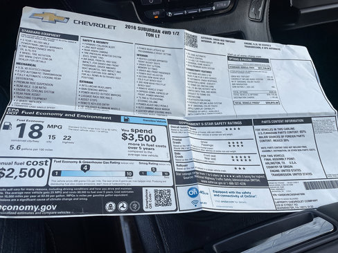 Used 2016 Chevrolet Suburban LT image 60